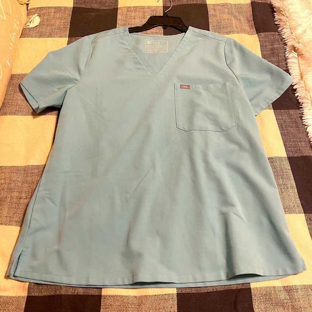 Figs Catarina scrub top size XL in seaglass